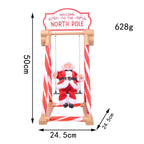 Santa Figurine Swinging Tabletop 50cm Red