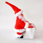 Santa Figurine Tabletop Two-Santa Painted Finish