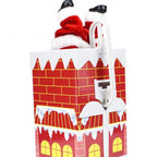 Santa Fireplace Decoration Vivid Painted Detail Easy Install