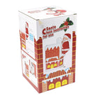 Santa Fireplace Decoration Vivid Painted Detail Easy Install
