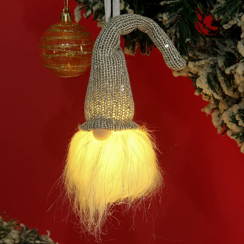 Santa Hanging Decoration Warm LED Lights Indoor Outdoor