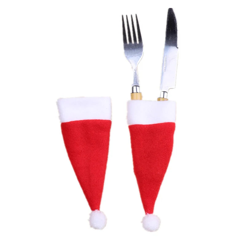 Santa Hat Felt Red And White One Size