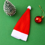 Santa Hat Felt Red And White One Size