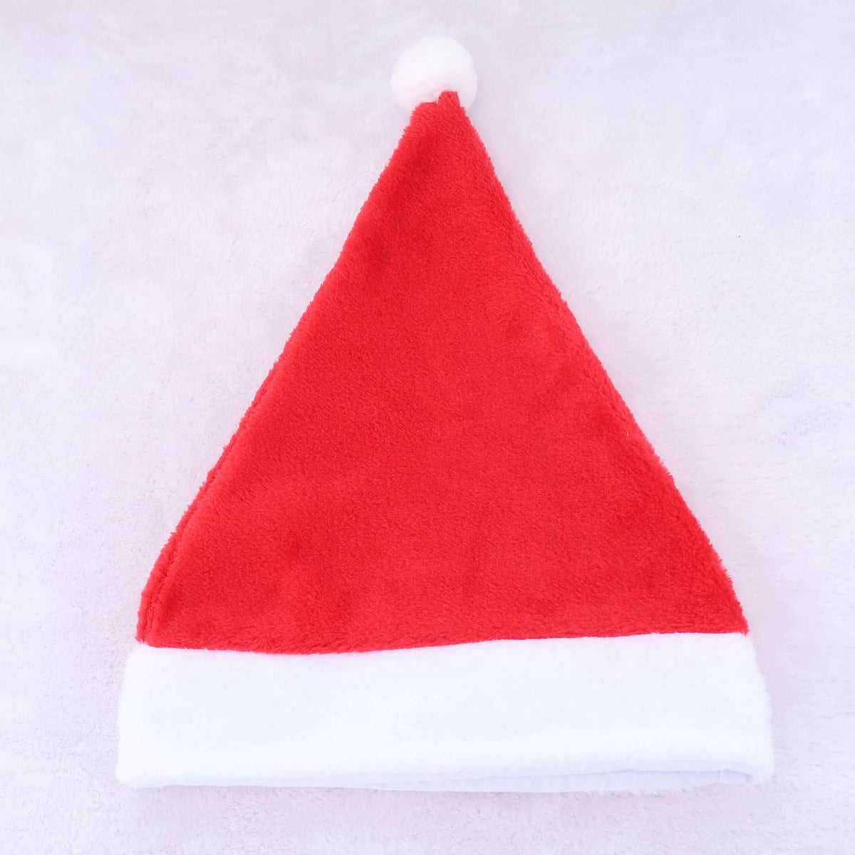 Santa Hat Fleece With Faux Fur Trim