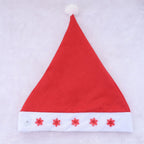 Santa Hat Fleece With Faux Fur Trim
