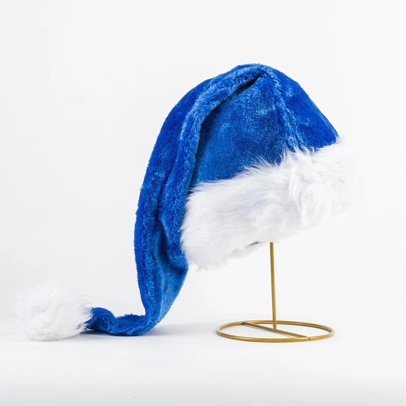 Santa Hat Fleece With Faux Fur Trim