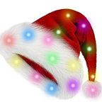 Santa Hat Fleece With Faux Fur Trim