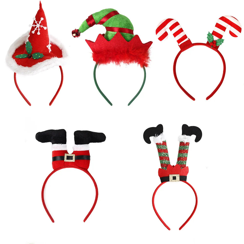 Santa Hat Plush Cute Ears One Size Fits Most