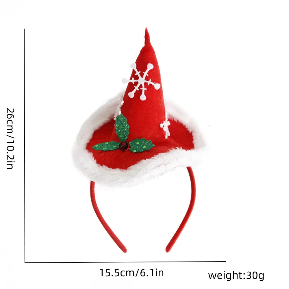 Santa Hat Plush Cute Ears One Size Fits Most
