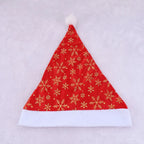 Santa Hat Soft Fleece Faux Fur Trim Pom Pom