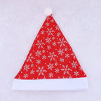 Santa Hat Soft Fleece Faux Fur Trim Pom Pom