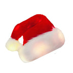 Santa Hat Soft Fleece Faux Fur Trim Pom Pom