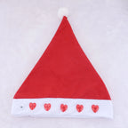 Santa Hat Soft Fleece Faux Fur Trim Pom Pom