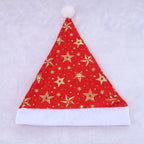 Santa Hat Soft Fleece Faux Fur Trim Pom Pom