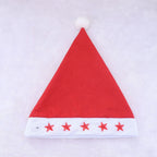 Santa Hat Soft Fleece Faux Fur Trim Pom Pom