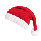 Santa Hat Soft Fleece Faux Fur Trim Pom Pom