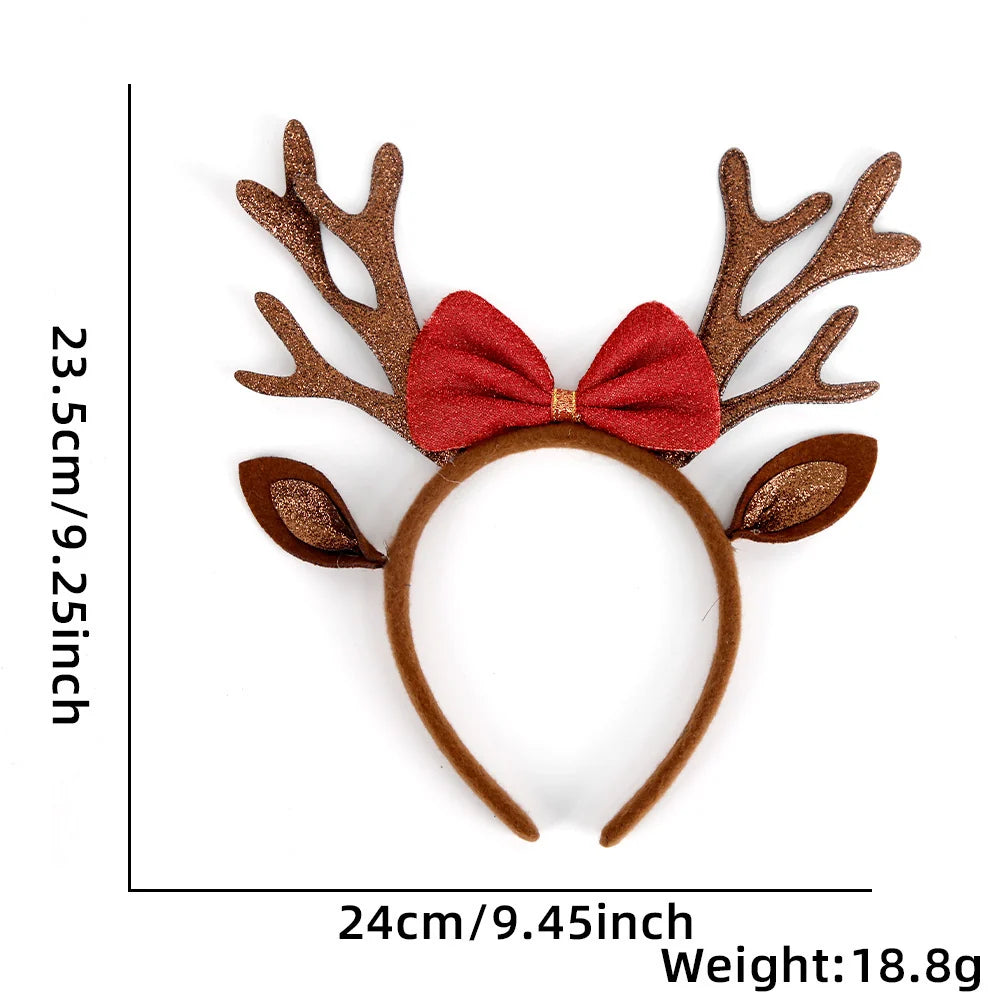Santa Hat Soft Plush Ears & Pom Pom