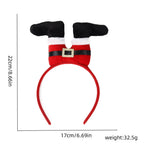 Santa Hat Soft Plush Ears & Pom Pom