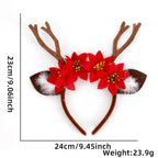 Santa Hat Soft Plush Ears & Pom Pom