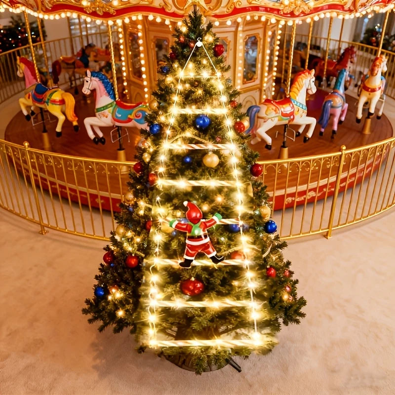 Santa Ladder Lights 8 Modes USB Powered