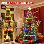 Santa Ladder Lights 8 Modes USB Powered