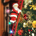 Santa Ornament Animated Climbing Motion Warm LED 15 Songs