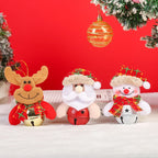 Santa Ornament Felt Bells Hanging & Table Decor