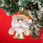 Santa Ornament Felt Bells Hanging & Table Decor