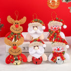 Santa Ornament Felt Hanging With Bell