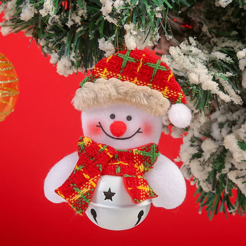 Santa Ornament Felt Hanging With Bell