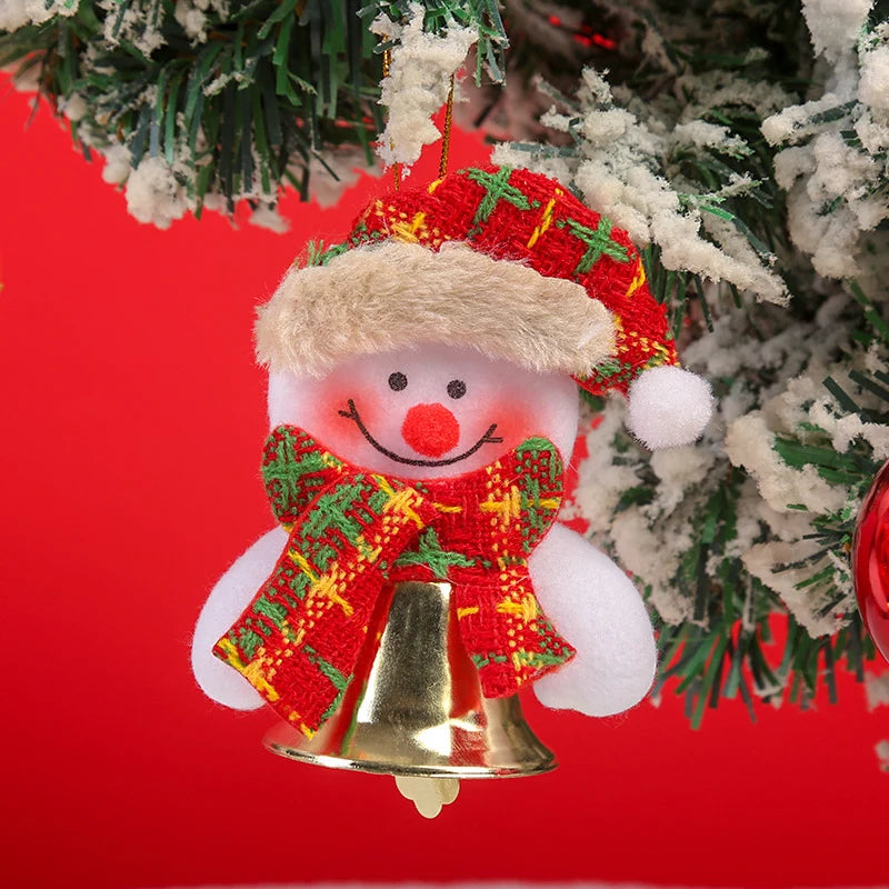 Santa Ornament Felt Hanging With Bell