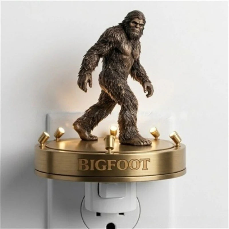 Sasquatch Figurine Realistic Warm LED Lighting