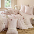 Satin Bedding Set Cherry Embroidery Four-Piece