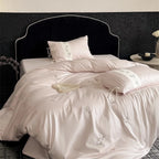 Satin Bedding Set Cotton Satin Embroidered Floral