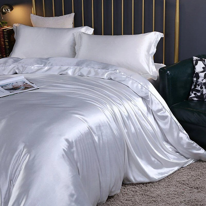 Satin Bedding Set Premium Silk Cooling 4-Piece