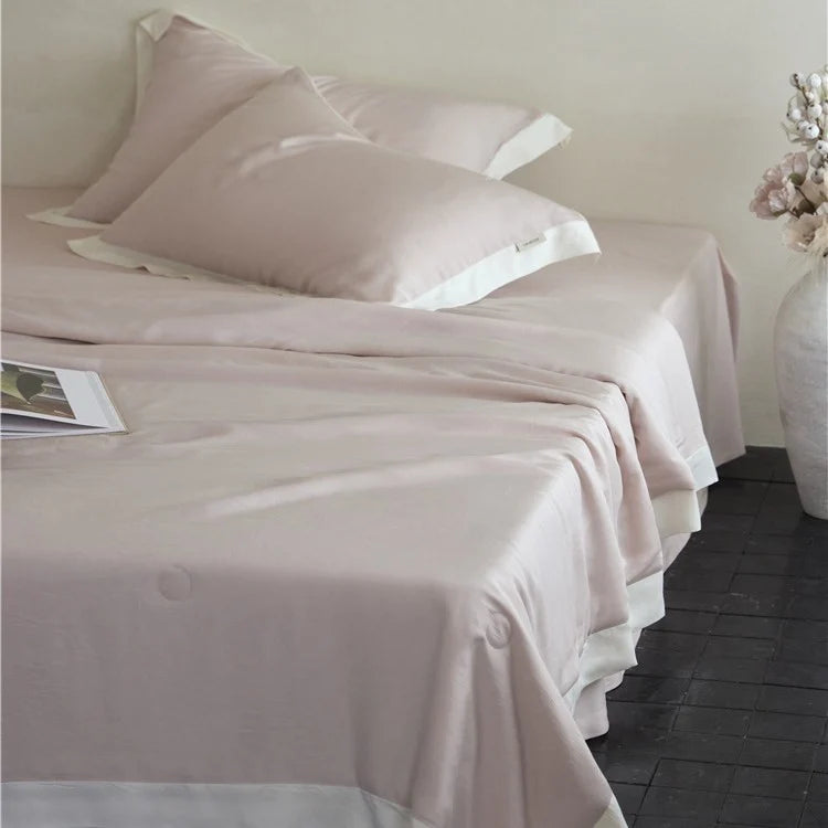 Satin Bedding Set Silk-Like Cotton Satin Concealed Closure