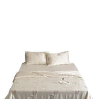 Satin Bedding Set Silky-Gloss Rose Embroidery