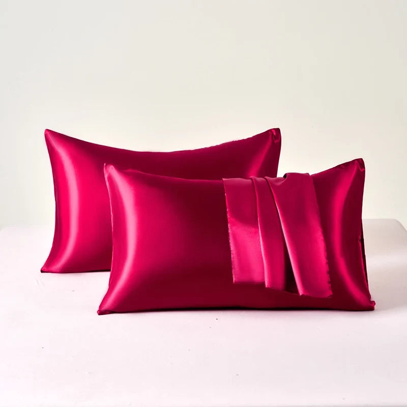 Satin Pillowcases Soft Cooling Anti-Frizz Set Of 2
