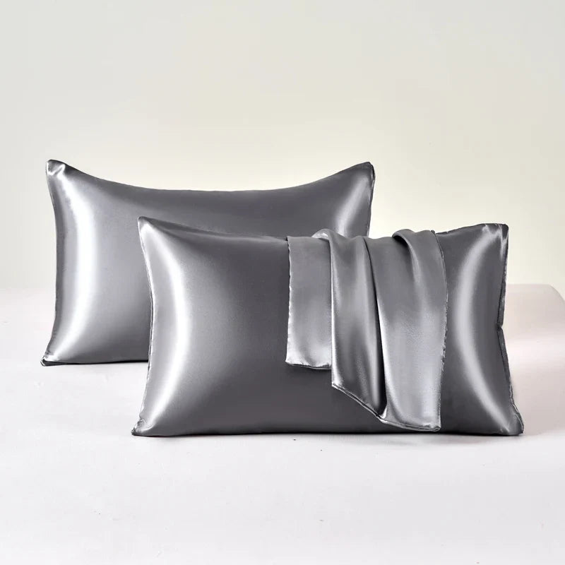 Satin Pillowcases Soft Cooling Anti-Frizz Set Of 2