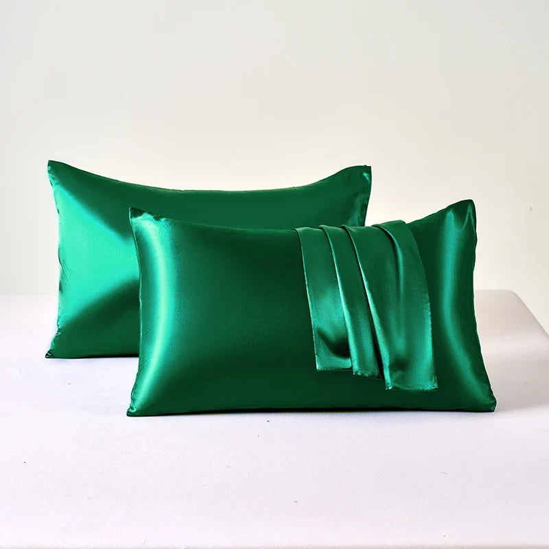 Satin Pillowcases Soft Cooling Anti-Frizz Set Of 2