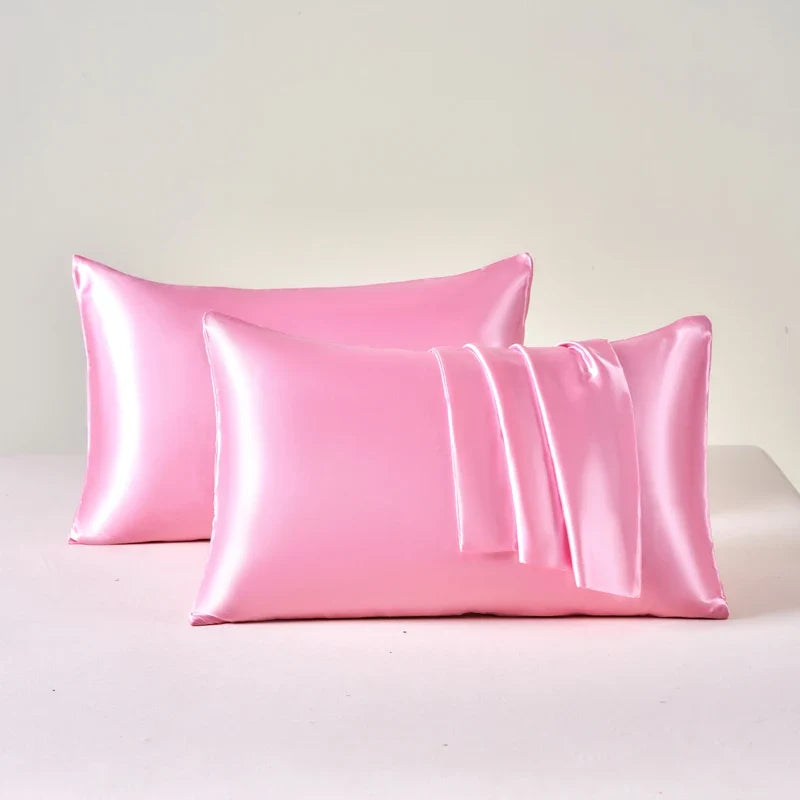 Satin Pillowcases Soft Cooling Anti-Frizz Set Of 2