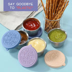 Sauce Cups Stainless Steel Leakproof Set of 6