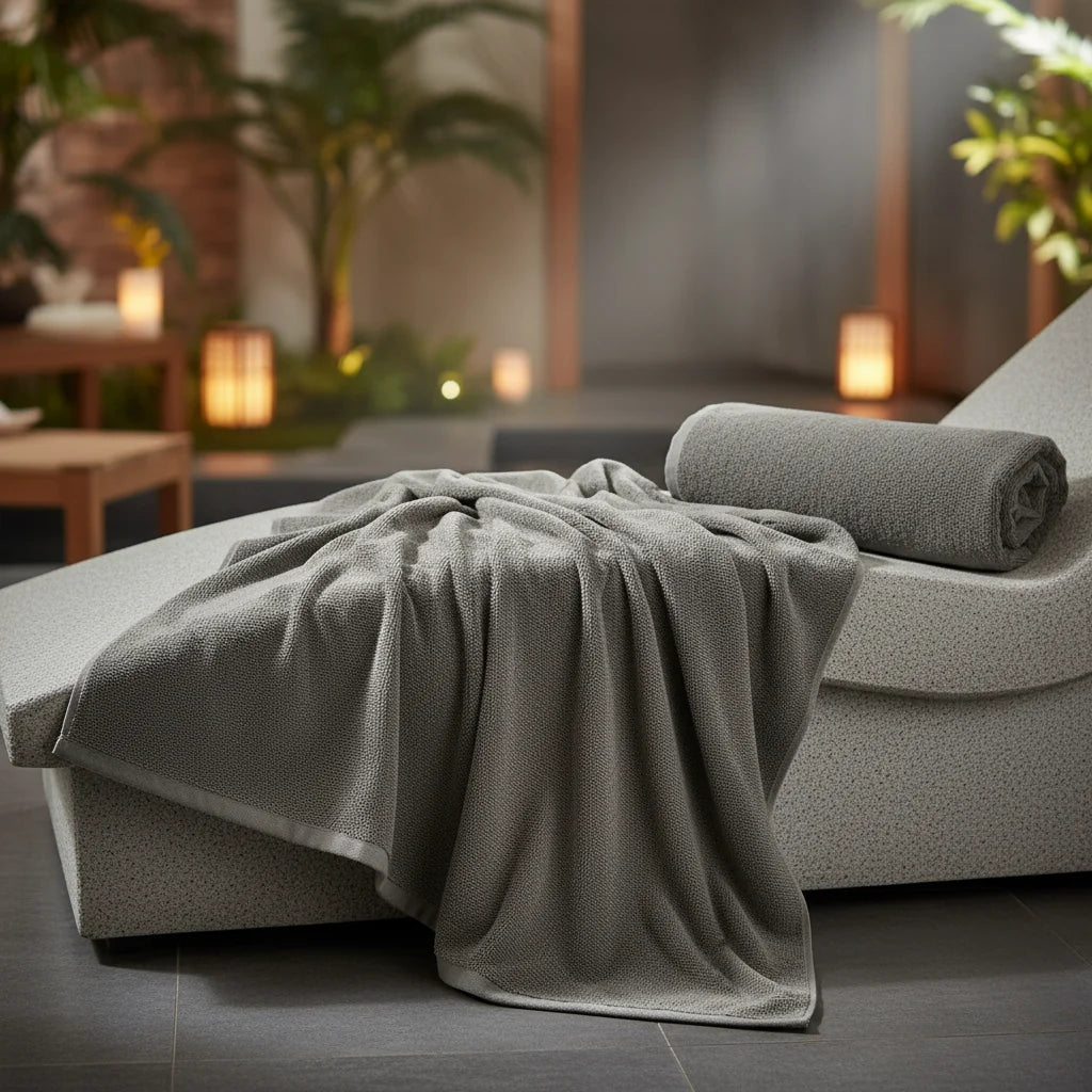 Sauna Towel Set Two-Piece Extra-Soft Cotton Generous Size