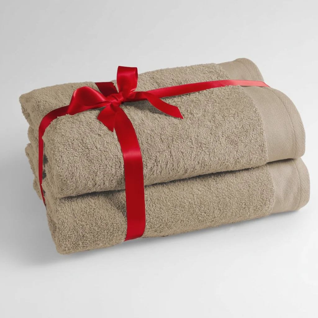 Sauna Towel Set Two-Piece Extra-Soft Cotton Generous Size