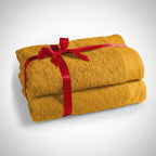 Sauna Towel Set Two-Piece Extra-Soft Cotton Generous Size