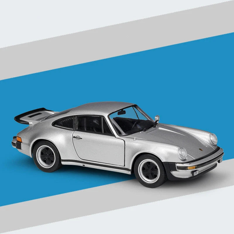 Scale Model Sports Car Push-and-Zoom Action Alloy & Plastic