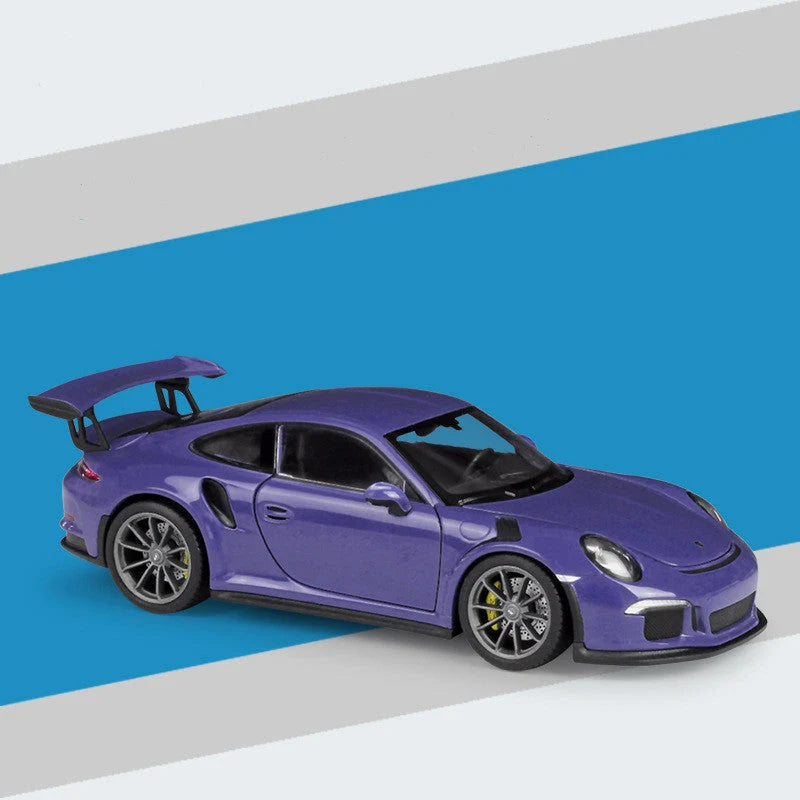 Scale Model Sports Car Push-and-Zoom Action Alloy & Plastic
