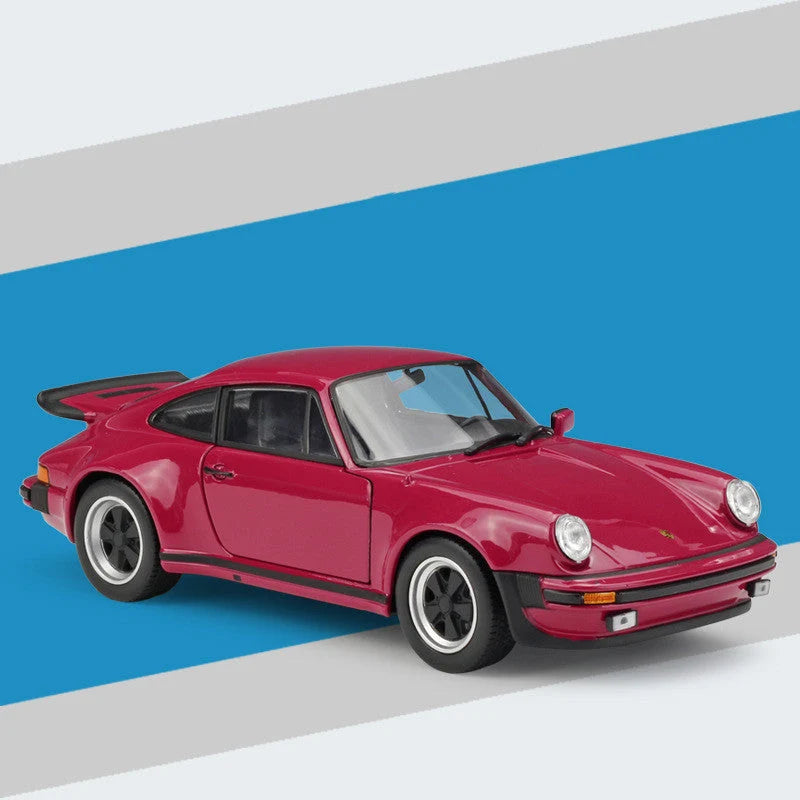 Scale Model Sports Car Push-and-Zoom Action Alloy & Plastic
