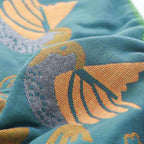 Scandinavian Bird Floral Jacquard Pillowcases (20 x 30 Inches)