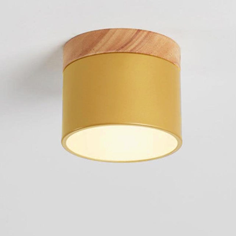Scandinavian Color-Changing LED Flush Mount Ceiling Light